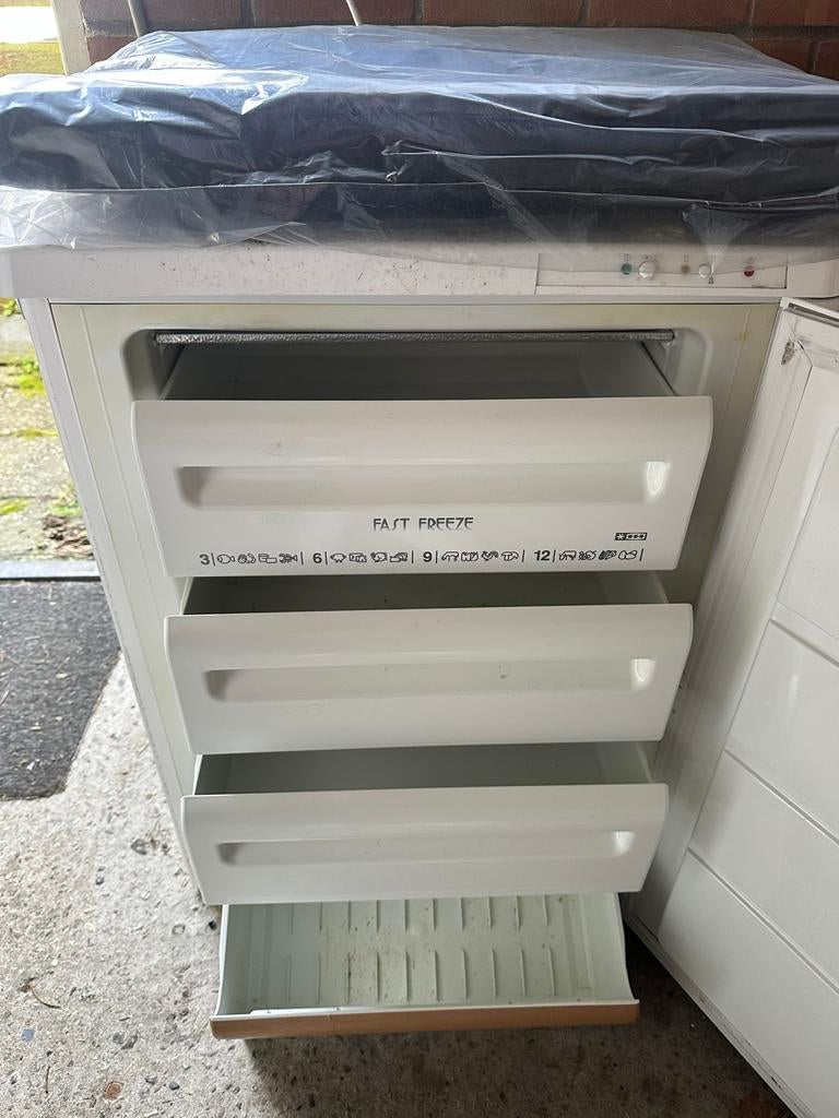 Zanussi vriezer vandaag (10-4-26) ophalen, Witgoed en Apparatuur, Gebruikt, Minder dan 60 cm, Vrijstaand, Ophalen