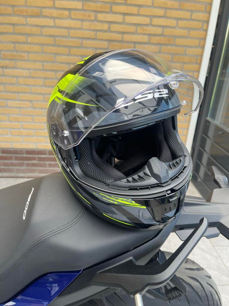 LS2 Stream II Integraalhelm - Zwart/Neon Geel, Ophalen, Tweedehands, Integraalhelm, Overige merken