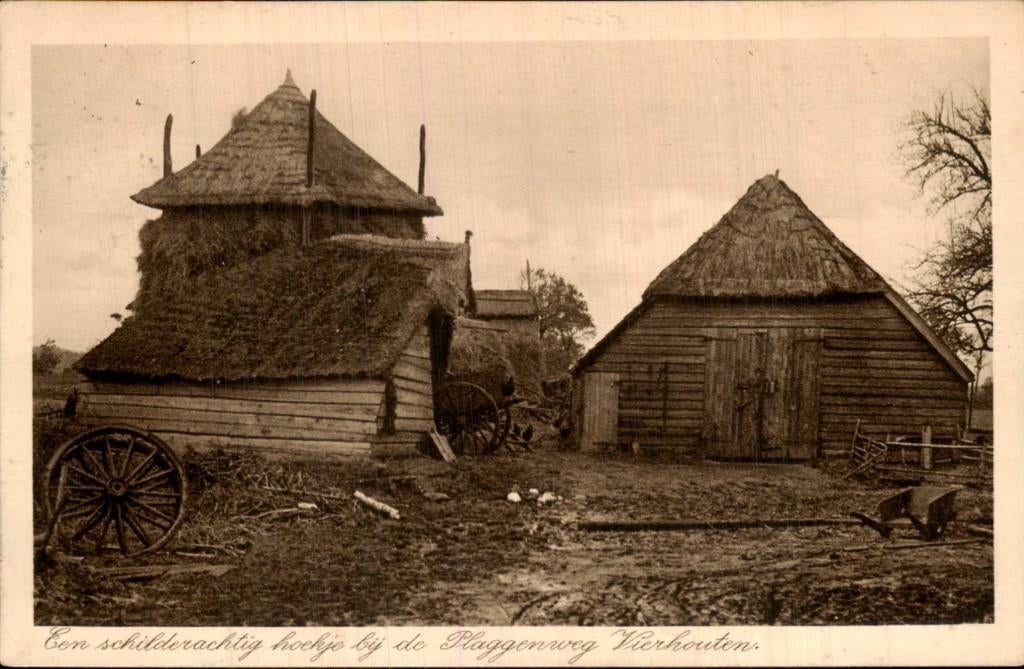 Vierhouten - Hoekje - Plaggenweg, Ophalen of Verzenden, 1920 tot 1940, Gelopen, Gelderland