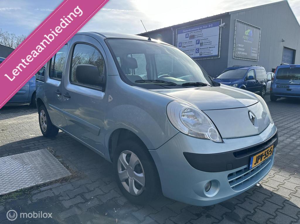 Renault Kangoo combi 1.6-16V Expression, Auto's, Gebruikt, 4 cilinders, Blauw, Bedrijf