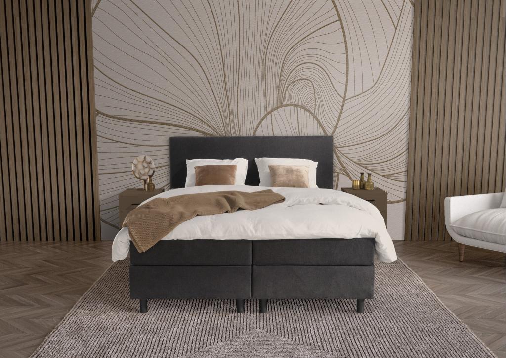 NXT 1000 vlakke boxspring - 90x200 - 5 kleuren, Niet ingevuld, Niet ingevuld, Niet ingevuld