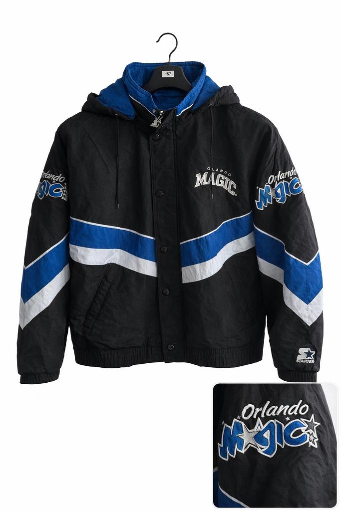 Vintage Starter Orlando Magic NBA Jacket Maat L, Verzenden, Gedragen, Maat 52/54 (L), Zwart