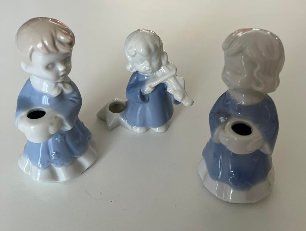 3 kandelaars beeldjes Kinderen, Verzamelen, Beelden en Beeldjes, Ophalen of Verzenden, Zo goed als nieuw