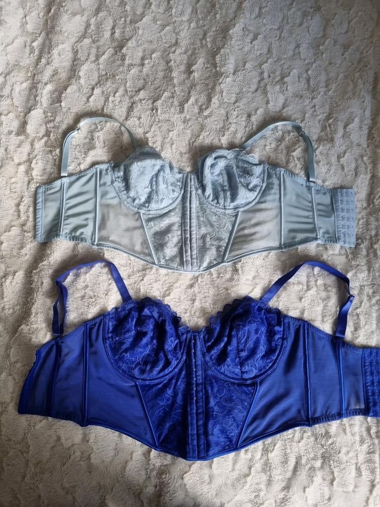 Kanten bustier / korset topjes / bh, Primark, Ophalen of Verzenden, Blauw, BH