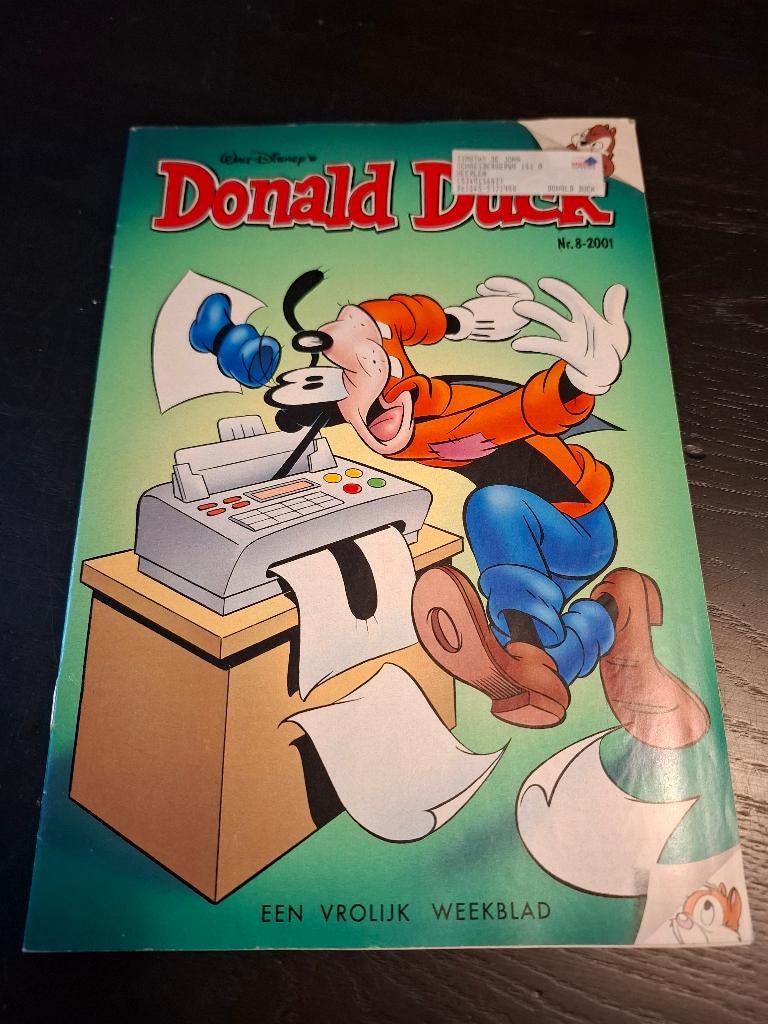 Donald Duck Nr. 8 Jaar 2001, Boeken, Stripboeken, Gelezen, Eén stripboek, Ophalen of Verzenden, Donald Duck