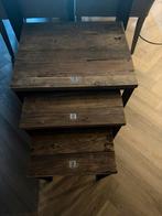 Riviera Maison Shelter Island End Table – set van 3, Huis en Inrichting, Tafels | Bijzettafels, Minder dan 55 cm, Rond, Zo goed als nieuw