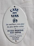 emaille bord bordje wijn, frans deurpostje, Ophalen of Verzenden