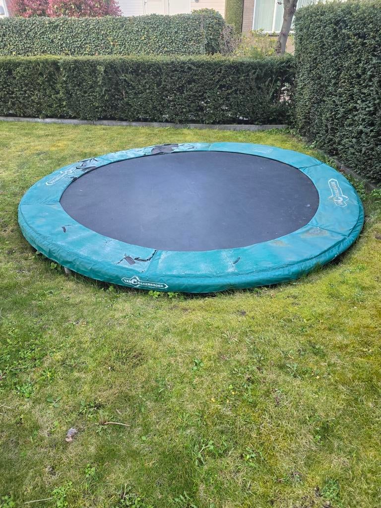 Gratis Trampoline 305 doorsnede, poten ingekort, Ophalen