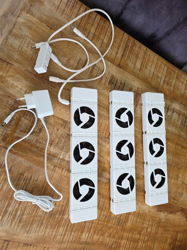 Radiatorventilator set trio – compleet – weinig gebruikt, Doe-het-zelf en Verbouw, Verwarming en Radiatoren, Gebruikt, Minder dan 30 cm