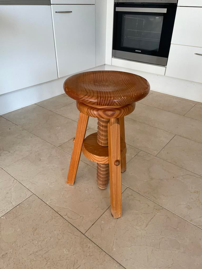 Pianokruk massief blank hout, Ophalen, In hoogte verstelbaar, Gebruikt, Hout