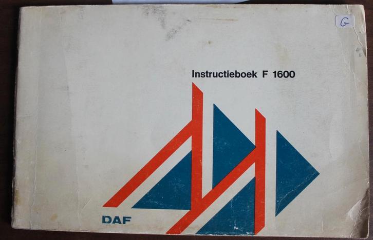 Daf F 1600 instructieboekje, Auto diversen, Handleidingen en Instructieboekjes, Verzenden