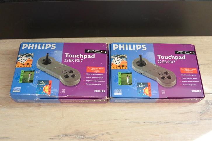2x Philips CD-I Touchpad controller 22ER9017, Spelcomputers en Games, Spelcomputers | Overige, Gebruikt, Ophalen of Verzenden