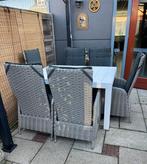 6 Luxe tuinstoelen inclusief kussens, Tuin en Terras, Ophalen, Gebruikt, Wicker, Verstelbaar