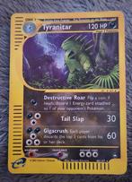 Tyranitar 40/147 Reverse Holo E-Series Aquapolis 2002, Ophalen of Verzenden, Gebruikt, Losse kaart, Foil