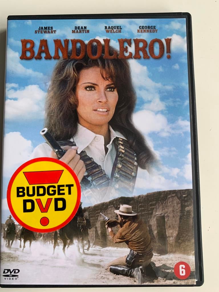 Bandolero! (James stewart/dean martin/raquel welch) 5=4, 1960 tot 1980, Vanaf 16 jaar, Ophalen of Verzenden, Zo goed als nieuw