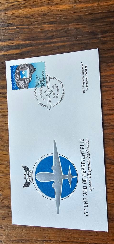 2 poststukken Nederland 15e dag Aerofilatelie, Postzegels en Munten, Brieven en Enveloppen | Nederland, Verzenden, Envelop