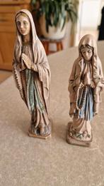 2 kleine maria beeldjes uit lourdes, Ophalen of Verzenden, Zo goed als nieuw, Beeld(je)