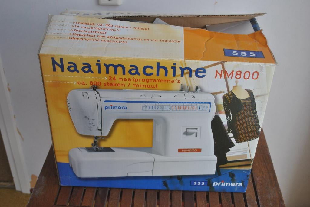 Naaimachine NM800, Primera 555, Hobby en Vrije tijd, Naaimachines en Toebehoren, Ophalen, Gebruikt, Naaimachine, Overige merken