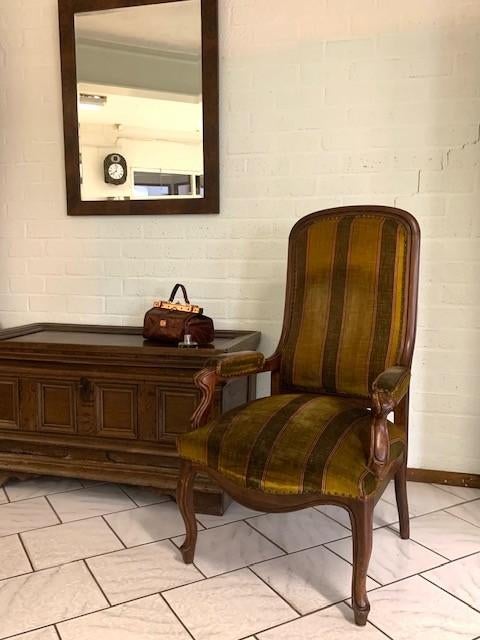 Antieke Franse voltaire stoel fauteuil, Ophalen