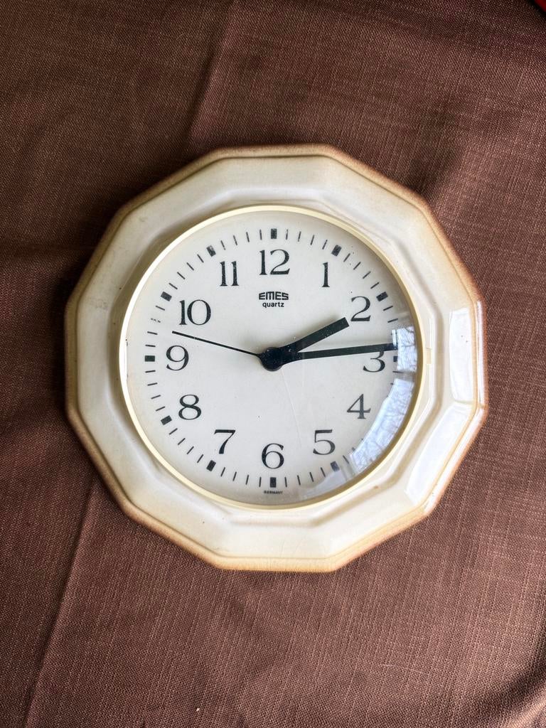 Vintage EMES Keukenklok - West Germany Jaren 70, Ophalen of Verzenden