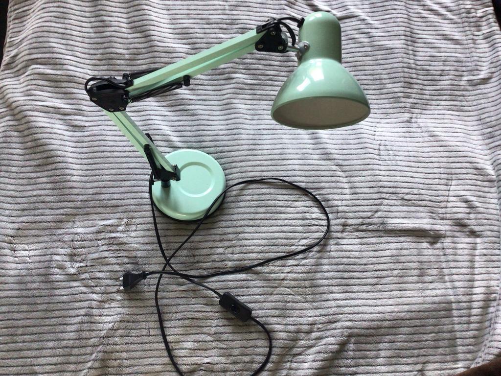 Bureau-/tafellamp Jaron Groen, verstelbaar, Ophalen, Gebruikt, Metaal, 50 tot 75 cm
