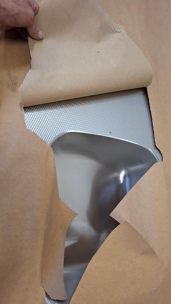 keukenblad rvs wafelmotief, Huis en Inrichting, Keuken | Keukenelementen, Ophalen, Overige kleuren, Nieuw, 200 cm of meer