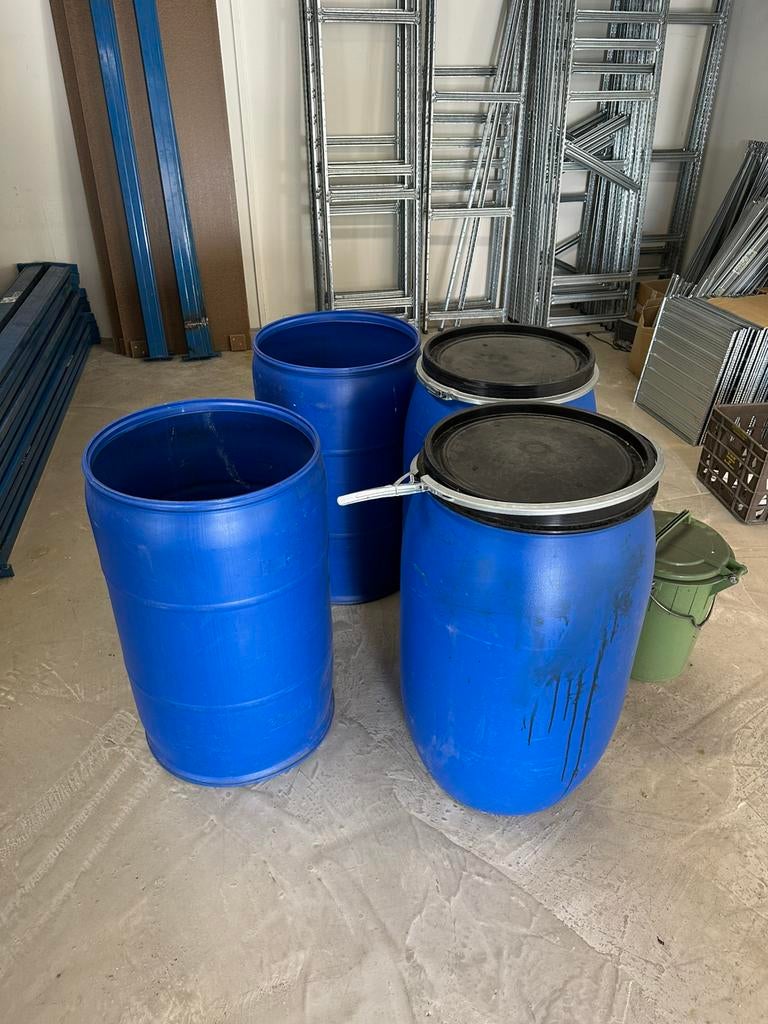 Kunststof tonnen, Ophalen, Kunststof, 150 liter of meer, Ton