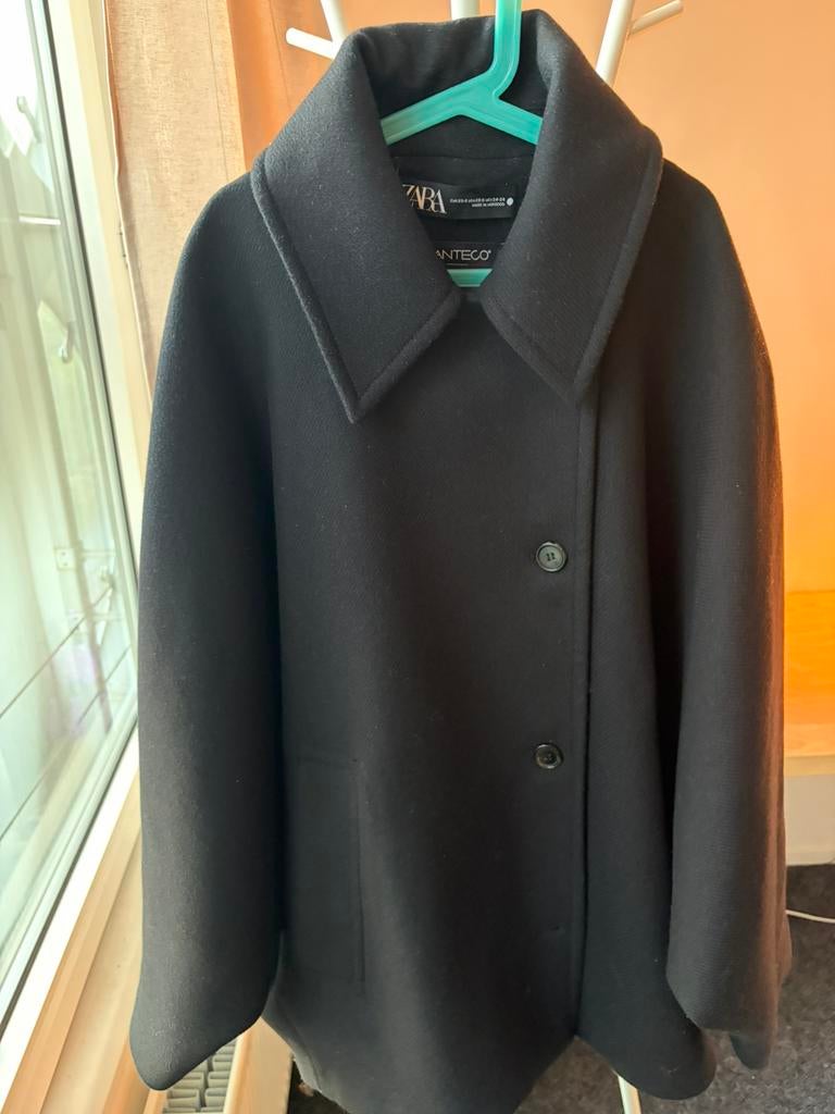 Zara Black Manteco Jacket, Zwart, Ophalen of Verzenden, Zo goed als nieuw, Jasje