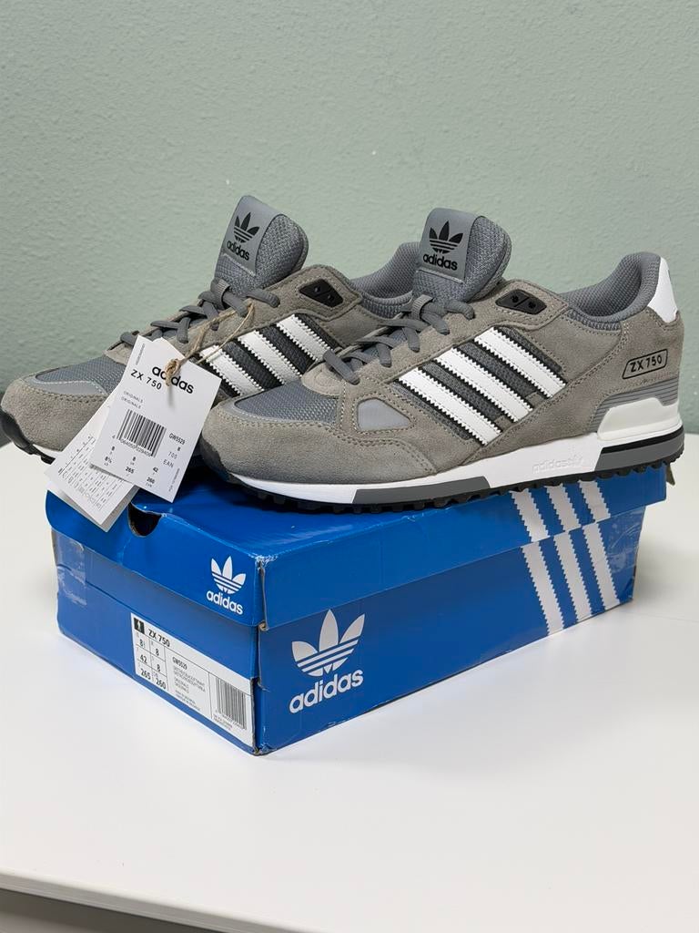 Adidas originals ZX 750 Sneakers ZX750 Grijs Maat 42 NIEUW, Overige kleuren, Nieuw, Ophalen of Verzenden, Sneakers of Gympen