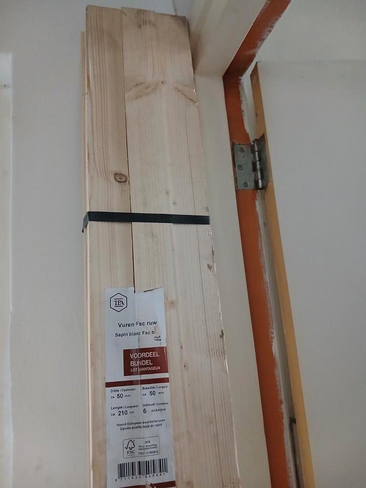 Isover glaswol isolatieplaten en vurenhouten balken, Doe-het-zelf en Verbouw, Isolatie en Afdichting, Nieuw, Muurisolatie, Glaswol