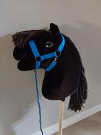 Stokpaard / Hobby Horse - Bruin met blauw halster, Ophalen of Verzenden, Nieuw, Jongen of Meisje