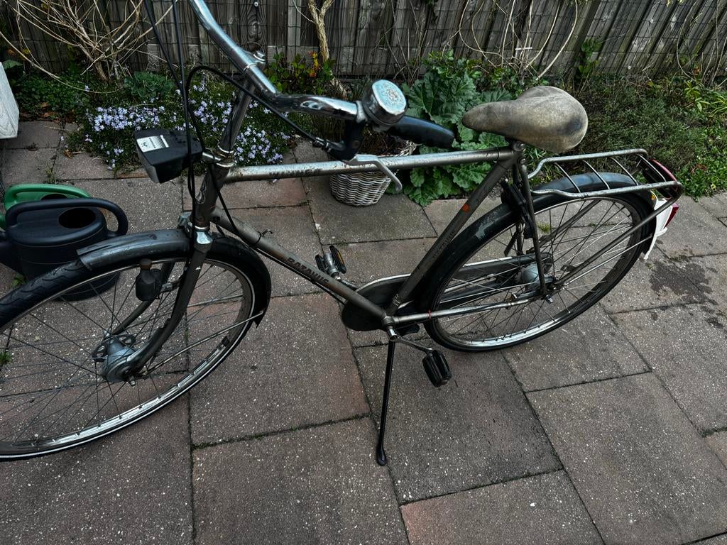 Batavus Winner stations herenfiets 28 inch, 3 versnellingen, Ophalen, Gebruikt, Velgrem, Versnellingen