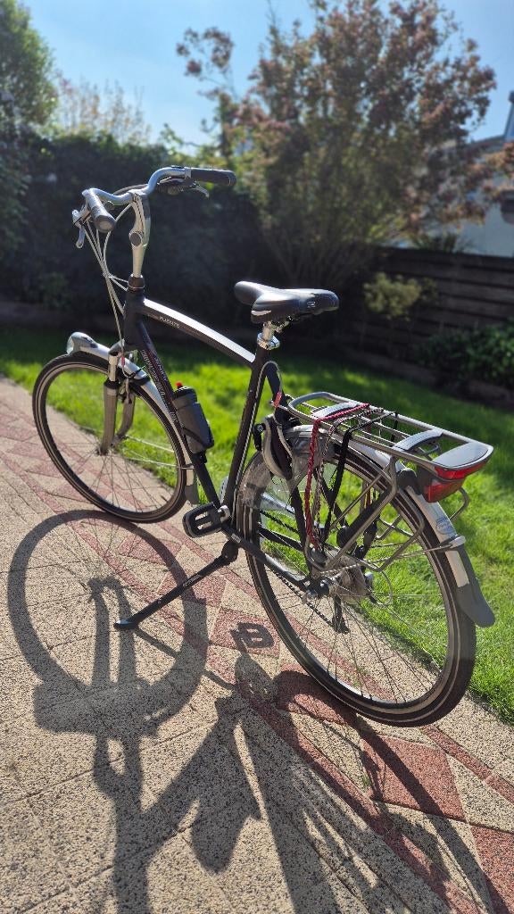 Gazelle Fuente Heren 61cm 24 versnellingen, Ophalen, Gebruikt, Velgrem, Versnellingen