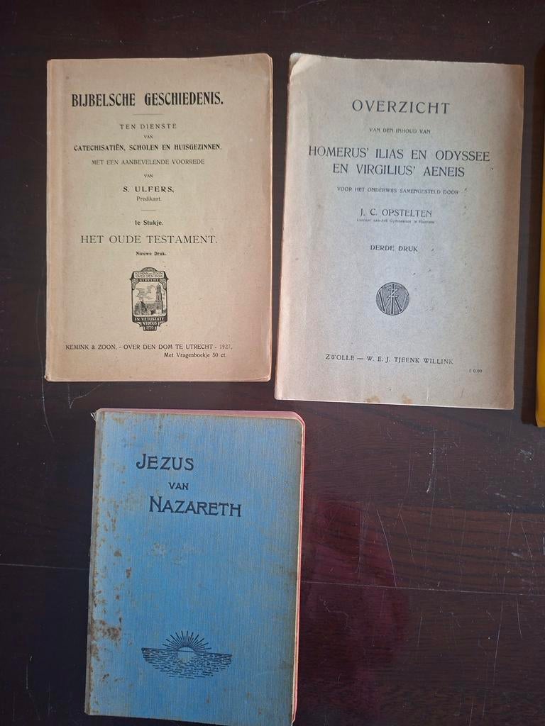 Oude schoolboekjes Bijbelse geschiedenis 1927, Ophalen of Verzenden, Gelezen, Christendom | Protestants