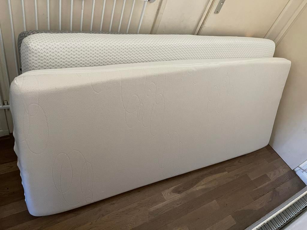 2x matras 80x2.00m, Ophalen, Eenpersoons, Zo goed als nieuw, 80 cm