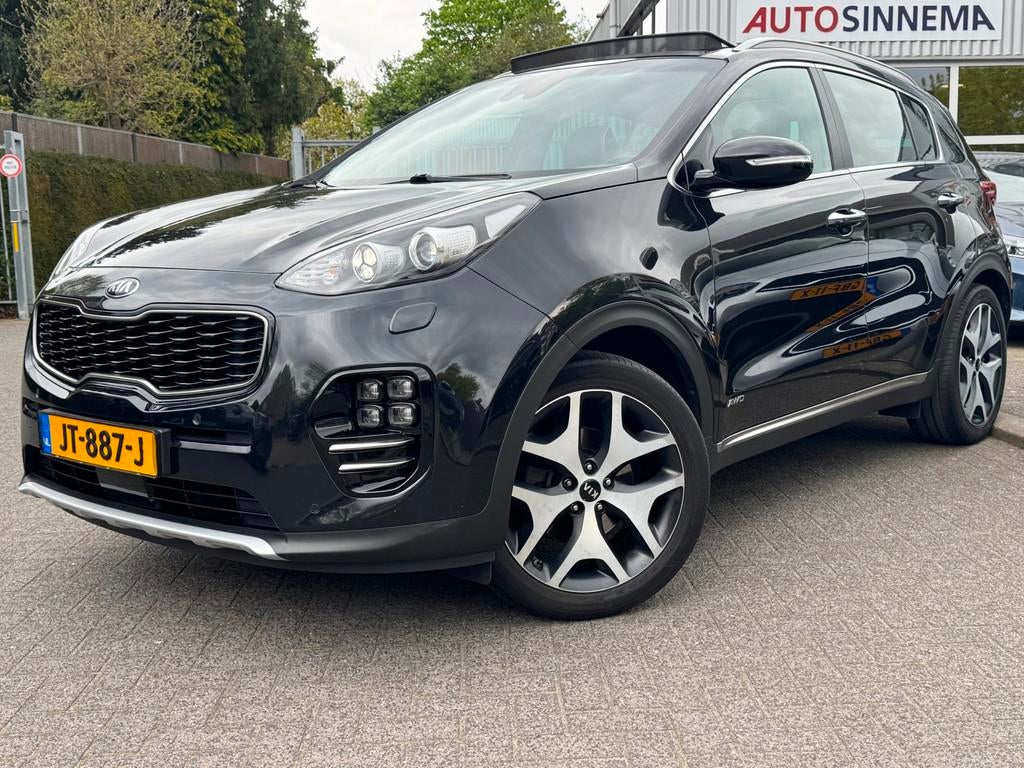 Kia Sportage 1.6 T-GDI 4WD GT-Line PlusLine | Trekhaak | Pan, Lichtsensor, Gebruikt, 4 cilinders, Zwart