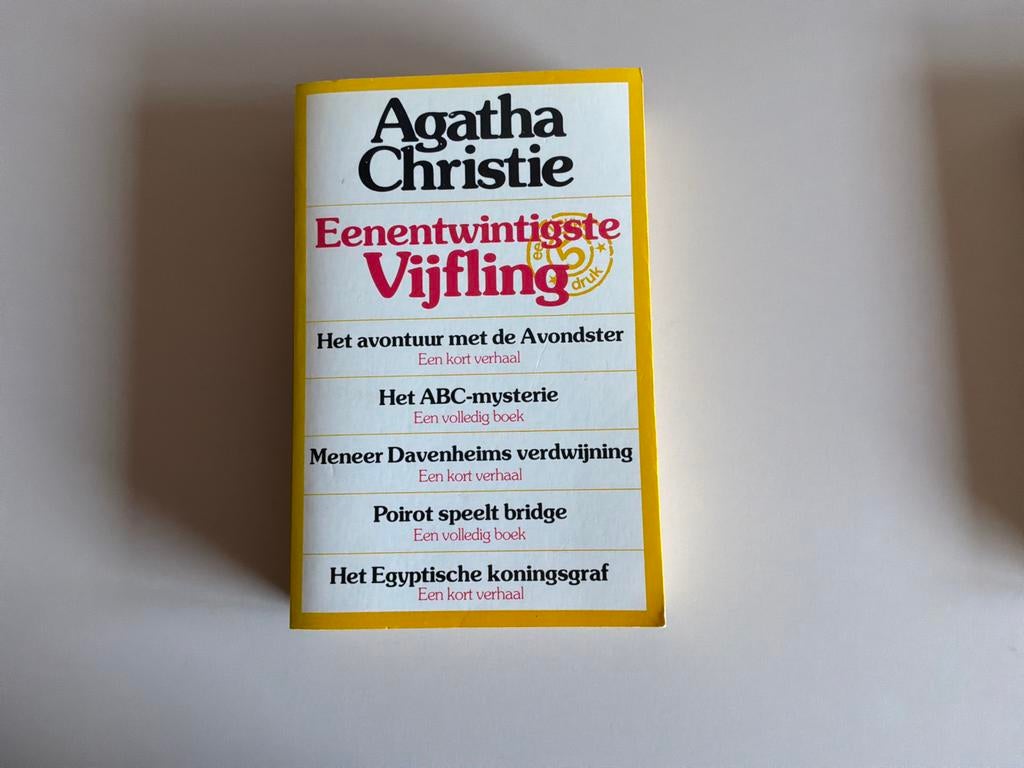 Agatha Christie - Eenentwintigste Vijfling (2e druk), Boeken, Detectives, Gelezen, Ophalen of Verzenden