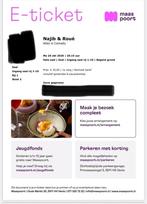 Cabaret show Alles is comedy Najib en Roue Maaspoort Venlo, Tickets en Kaartjes, Twee personen, Oktober