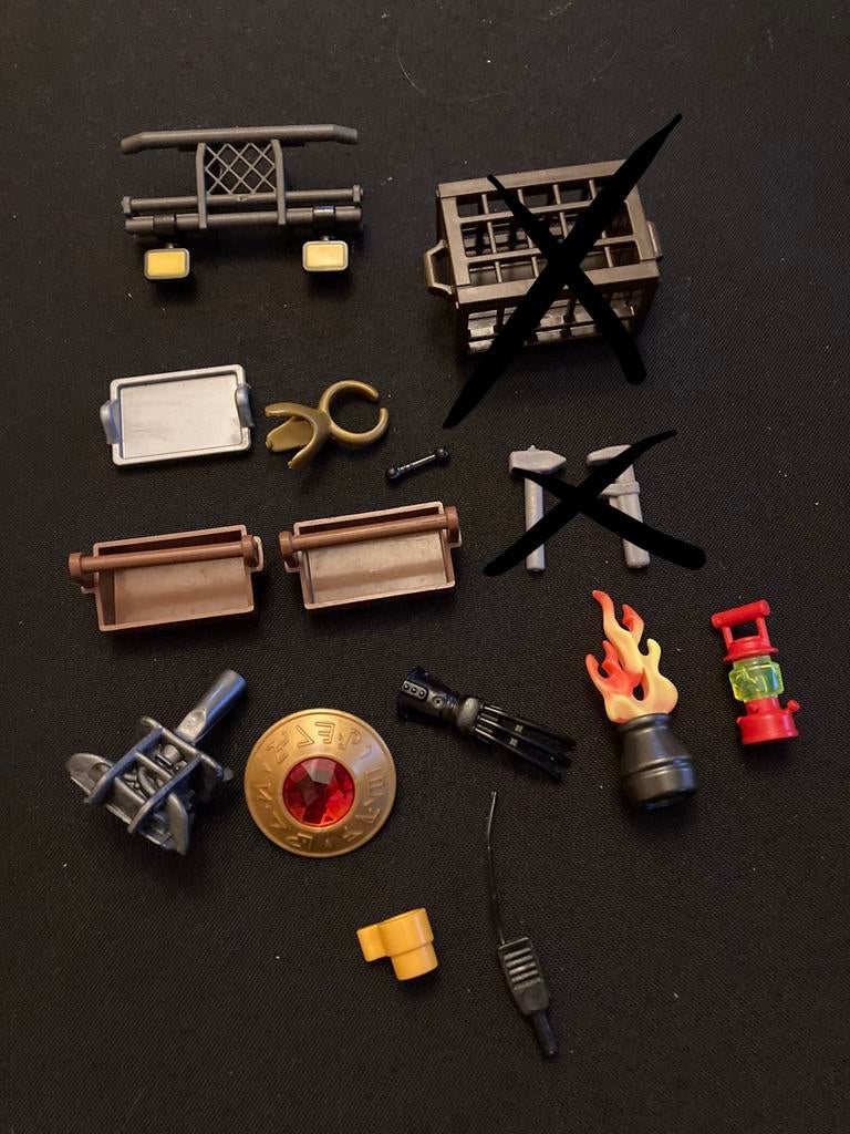 Playmobil schild, vuurtje ed…, Ophalen of Verzenden, Zo goed als nieuw