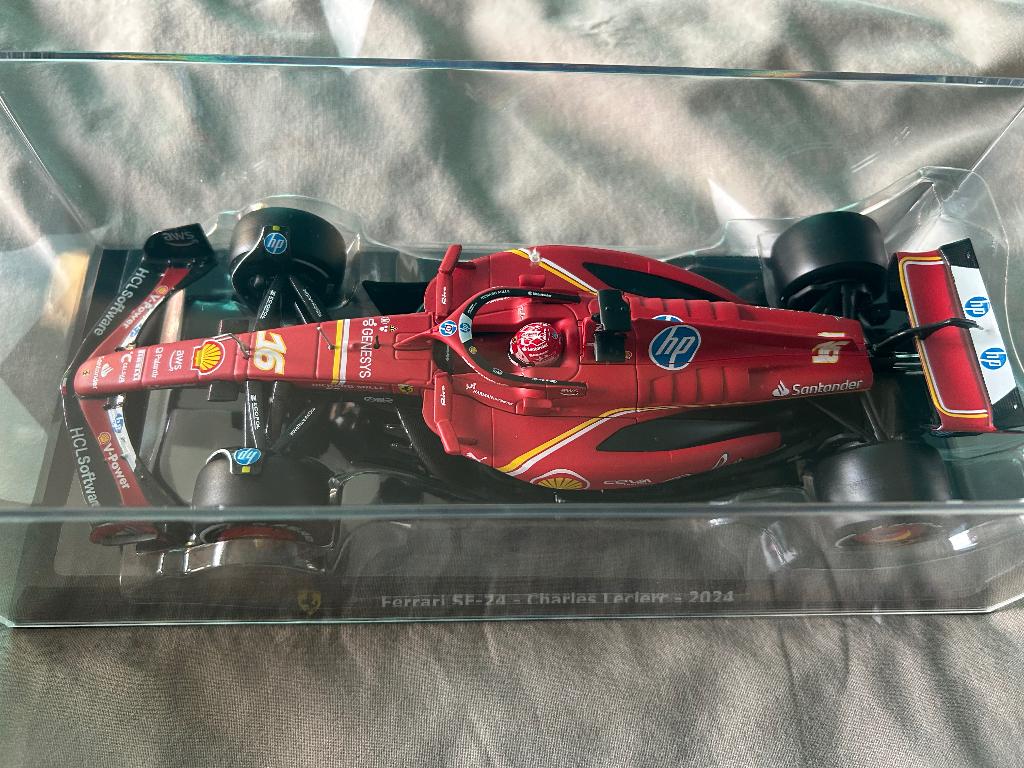1/24 Ferrari SF-24 Charles Leclerc Monaco Burago, Ophalen of Verzenden, Nieuw, Auto, Bburago