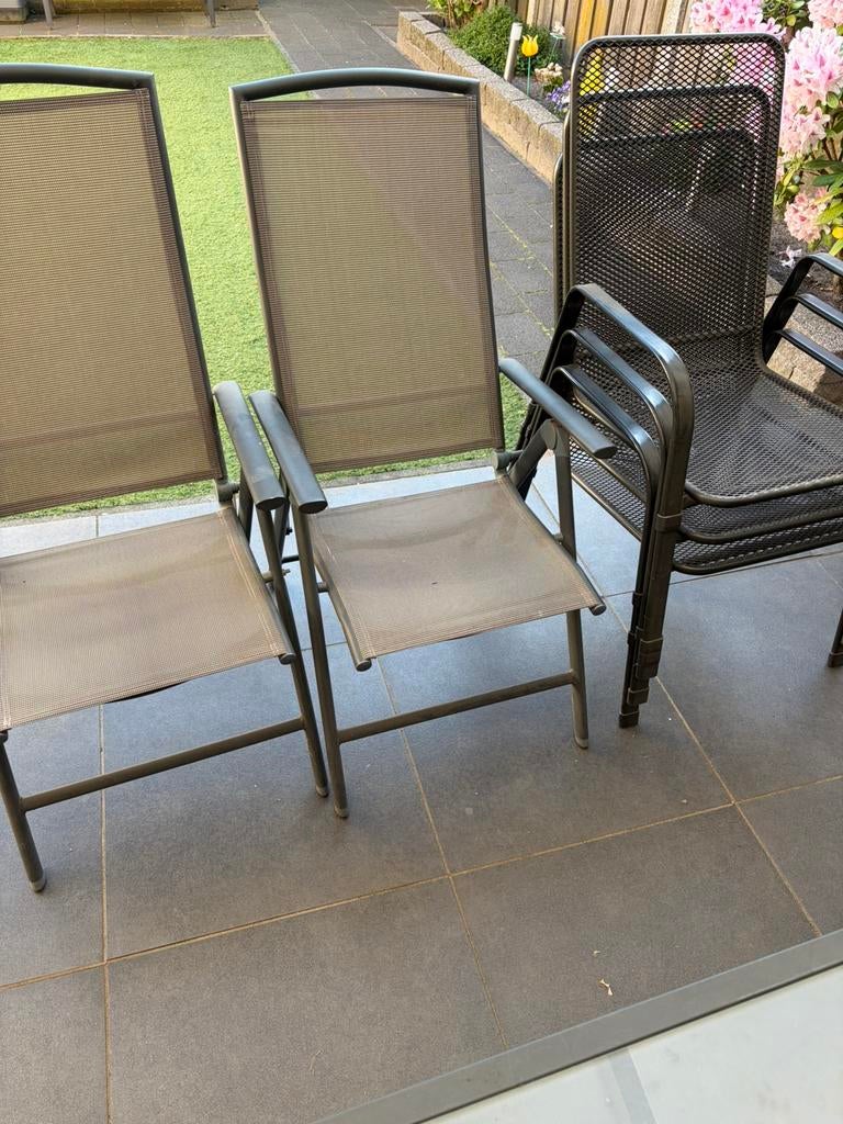 tuinstoelen/tuintafel, Tuin en Terras, Tuinstoelen, Ophalen, Gebruikt, Overige materialen