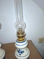 Antieke olielampen - Delfts blauw stijl, Antiek en Kunst, Ophalen of Verzenden