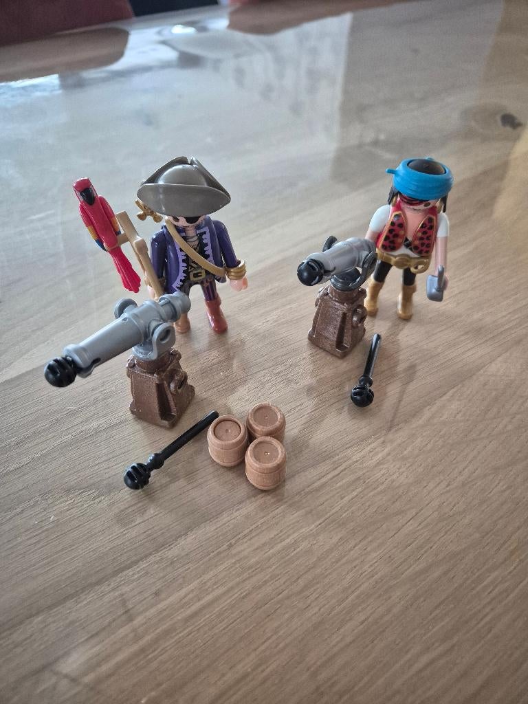 Playmobil Piratenkapitein + Piraat, Ophalen, Zo goed als nieuw, Los playmobil
