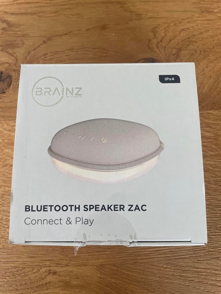 Brainz Bluetooth Speaker Zac - Nieuw in doos, Overige merken, Overige typen, Nieuw, Ophalen of Verzenden