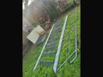Metalen trap met rooster treden industriële, Ophalen of Verzenden, Gebruikt, Trap, 2 tot 4 meter