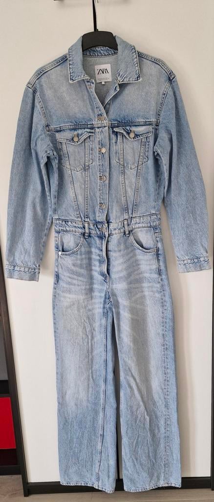 Zara denim jumpsuit maat XS, Blauw, Zara, Ophalen of Verzenden, Zo goed als nieuw