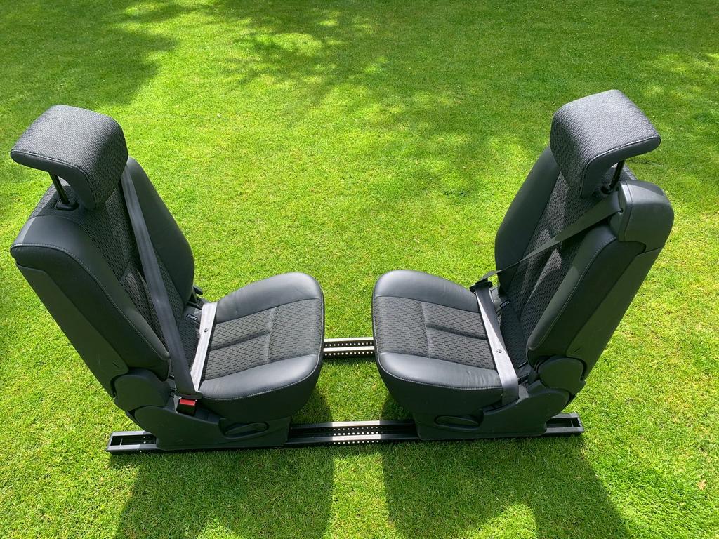 2 nette zwarte  Stoelen voor zelfbouw Oldtimer,Bus,Camper., Ophalen, Gebruikt, Universele onderdelen