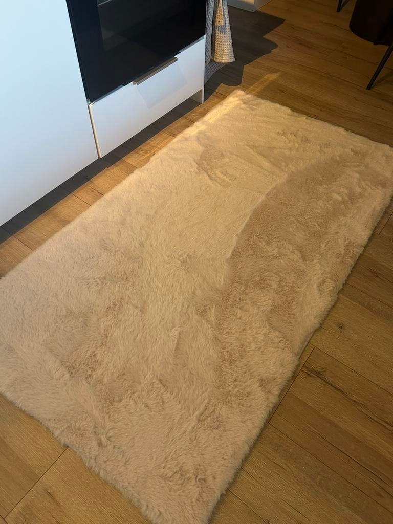 Beige/creme loper | 150 x 80, Ophalen, Beige, 50 tot 100 cm, Zo goed als nieuw