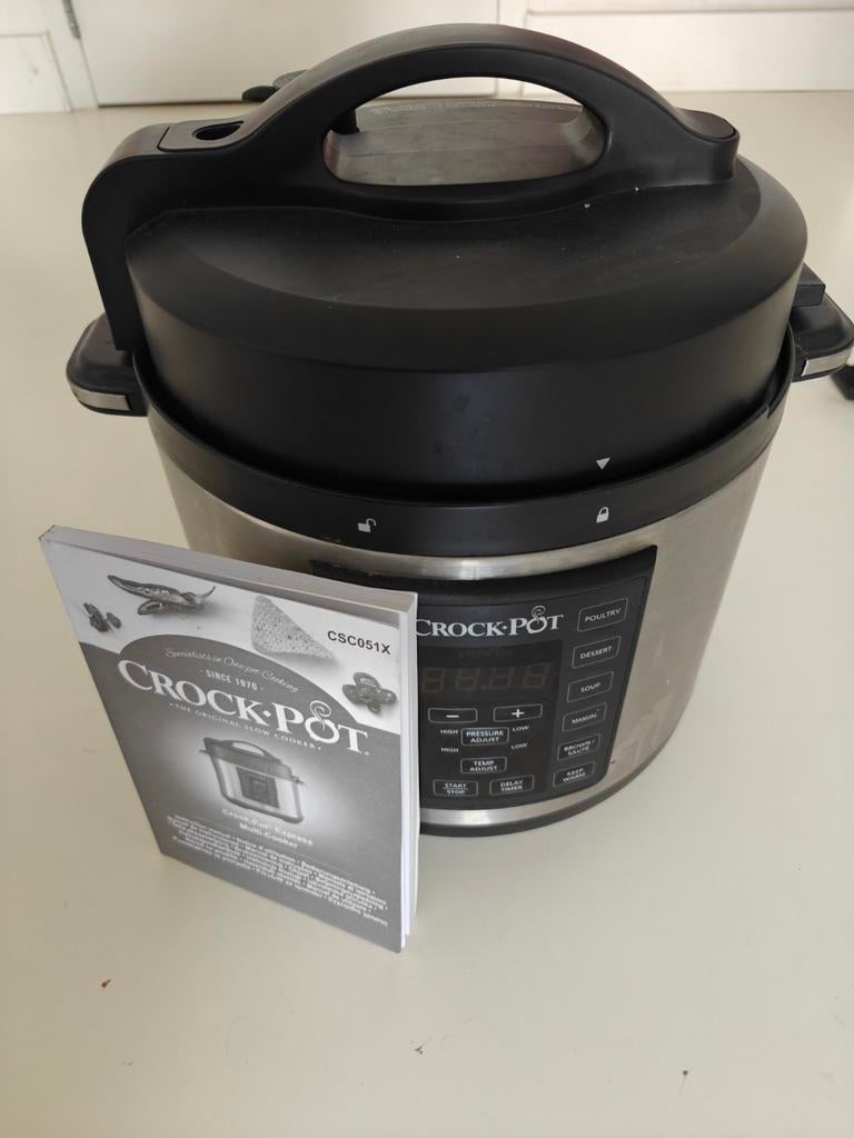 Crock-Pot Express Multicooker CSC051X - Zo goed als nieuw, Witgoed en Apparatuur, Slowcookers, Ophalen of Verzenden, Timer, Zo goed als nieuw