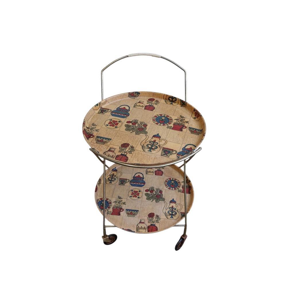 Vintage Zweedse serveerwagen, Huis en Inrichting, Ophalen, Gebruikt, Onbekend, Onbekend